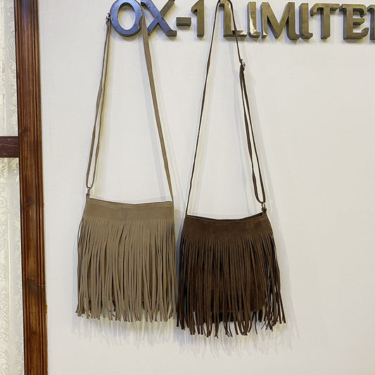 Artistic Tassel Simple And Popular Shoulder Bag  | Yazijico™ 