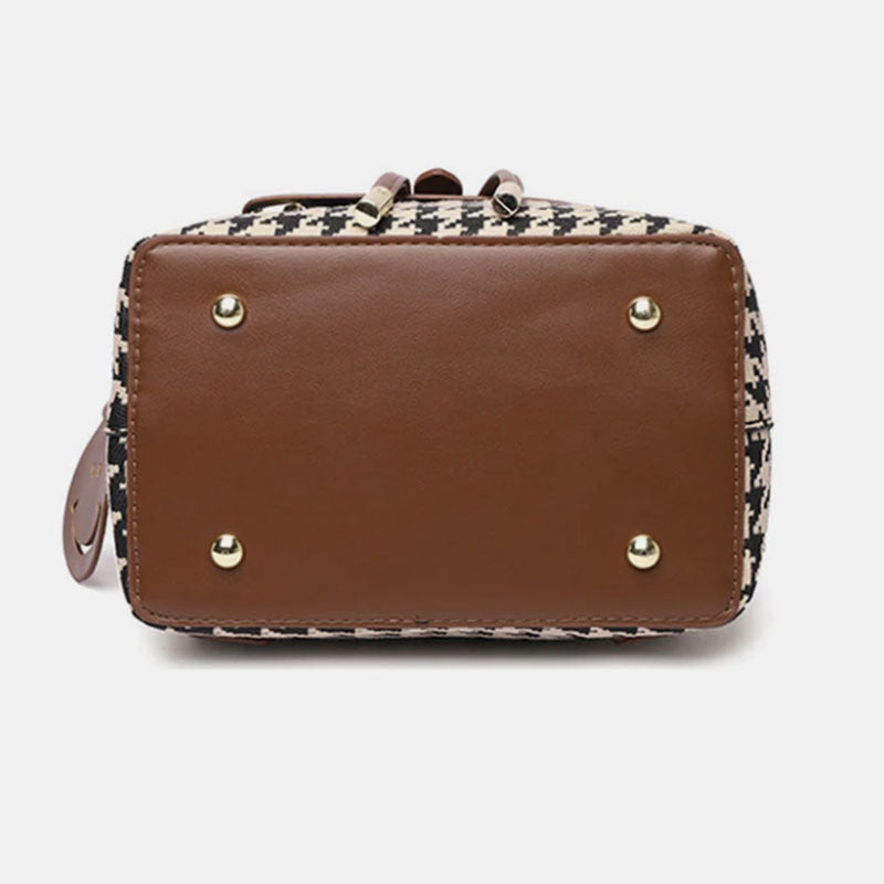 Houndstooth Backpack Women High Capacity  Yazijico™ 