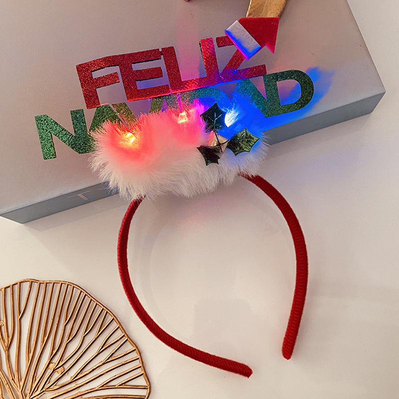 Christmas With Light Headband Snowflake Women's | Yazijico™