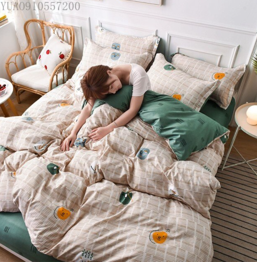 -piece aloe cotton bed sheet type bed sheet ty