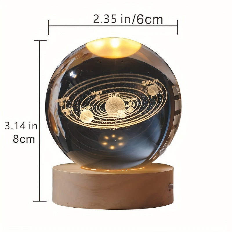 Crystal Ball  Creative 3D Inner Carving Luminous  | Yazijico™
