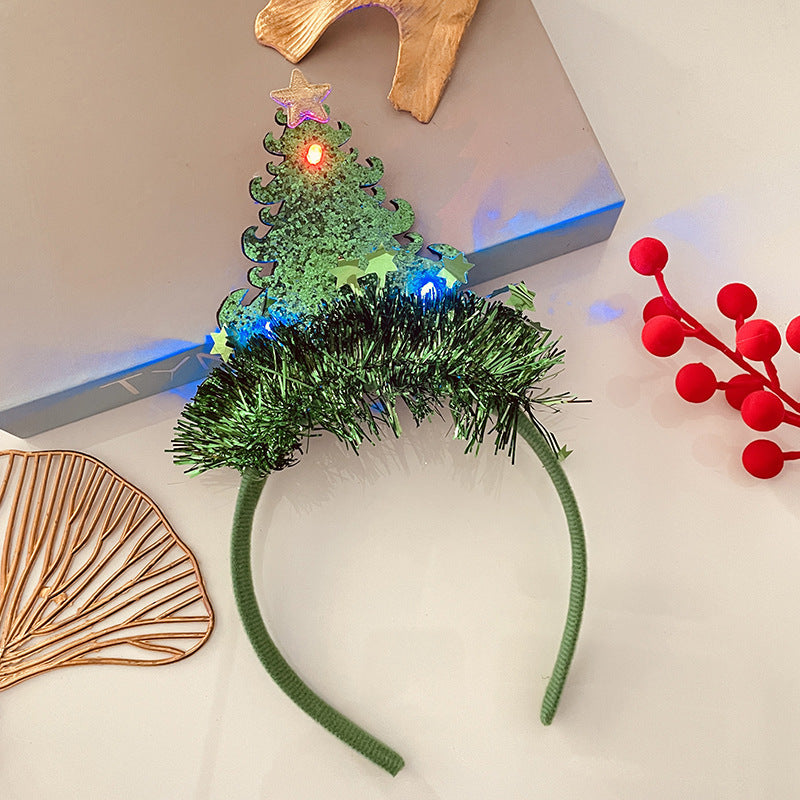 Christmas With Light Headband Snowflake Women's | Yazijico™