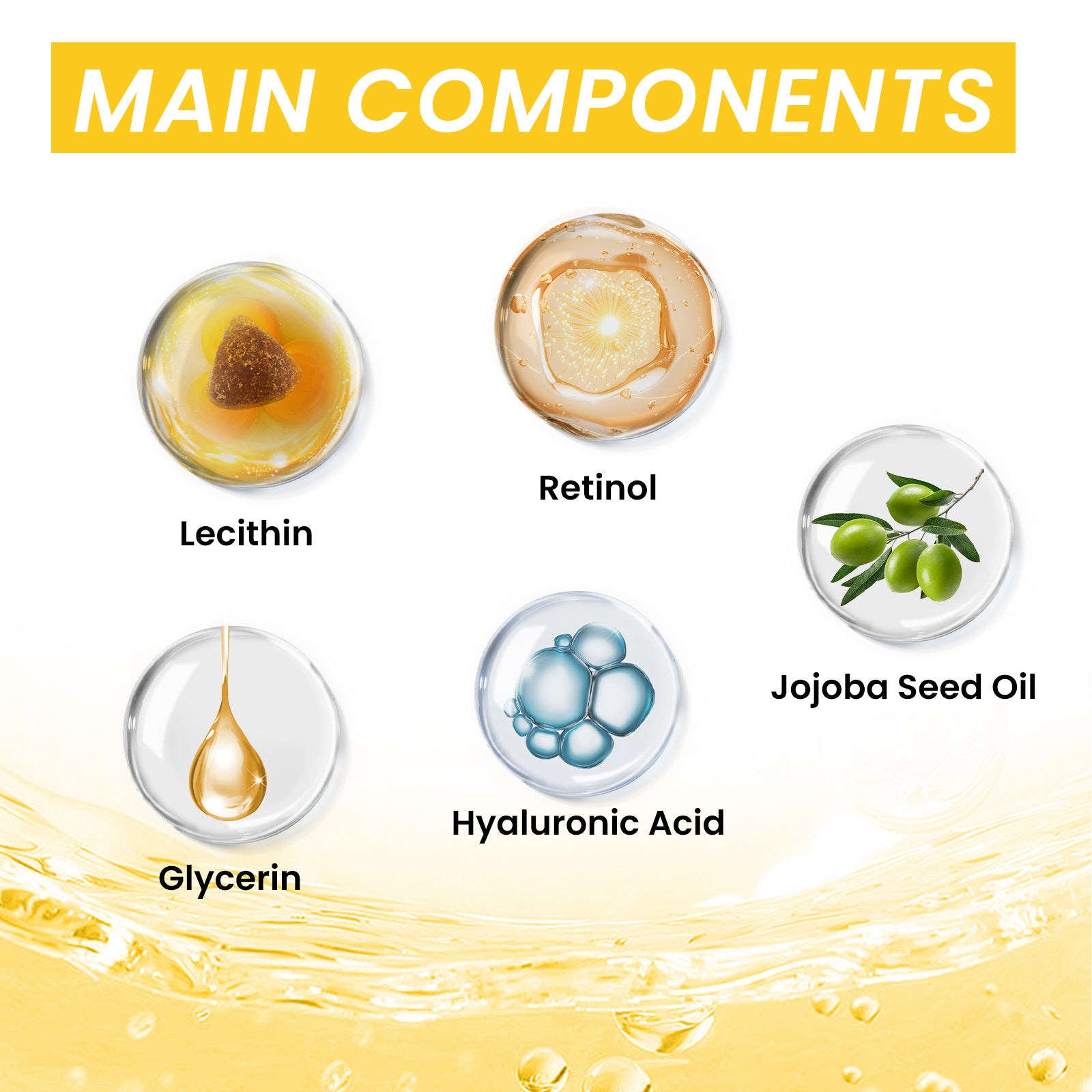 Retinol Anti Wrinkle Firms Facial Skin EELHOE | Yazijico™ 
