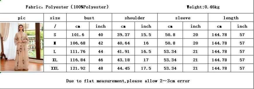 Middle East Female Muslim Sequin Embroider Dress | Yazijico™