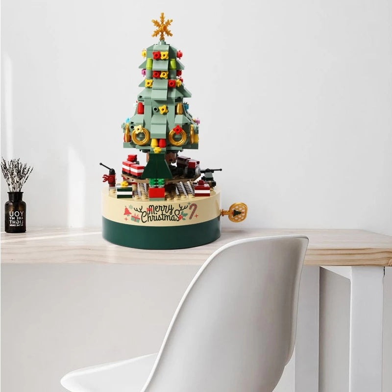 Christmas Tree Blocks Spin Music Box | Yazijico™ 