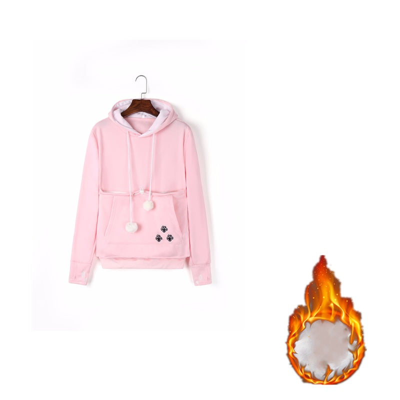 Hoodies Pullover Sweatshirts With Pet Pocket | Yazijico™