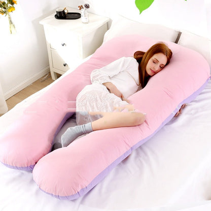 Oreiller en coton en forme de U pour femmes enceintes | Yazijico™