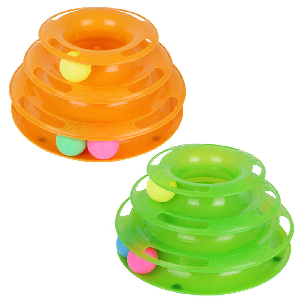 Pet Cat Crazy Ball Disk Interactive Toys| Yazijico™ 