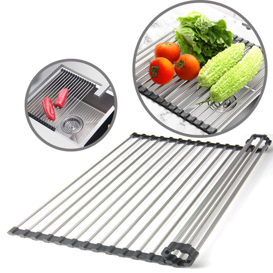 Kitchen Stainless Steel Mat Roll Up | Yazijico™ 