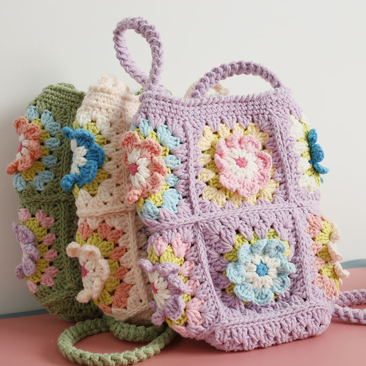 Hand-made Women's Bag Fresh Flower Crocheted   | Yazijico™