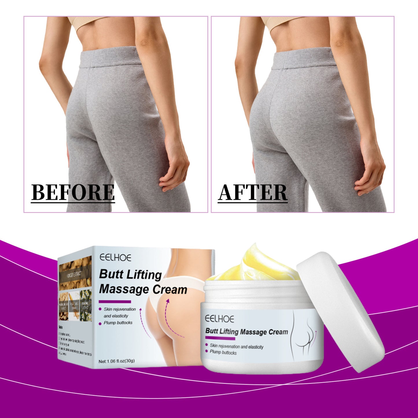 Buttock Lifting Massage Cream EELHOE  | Yazijico™