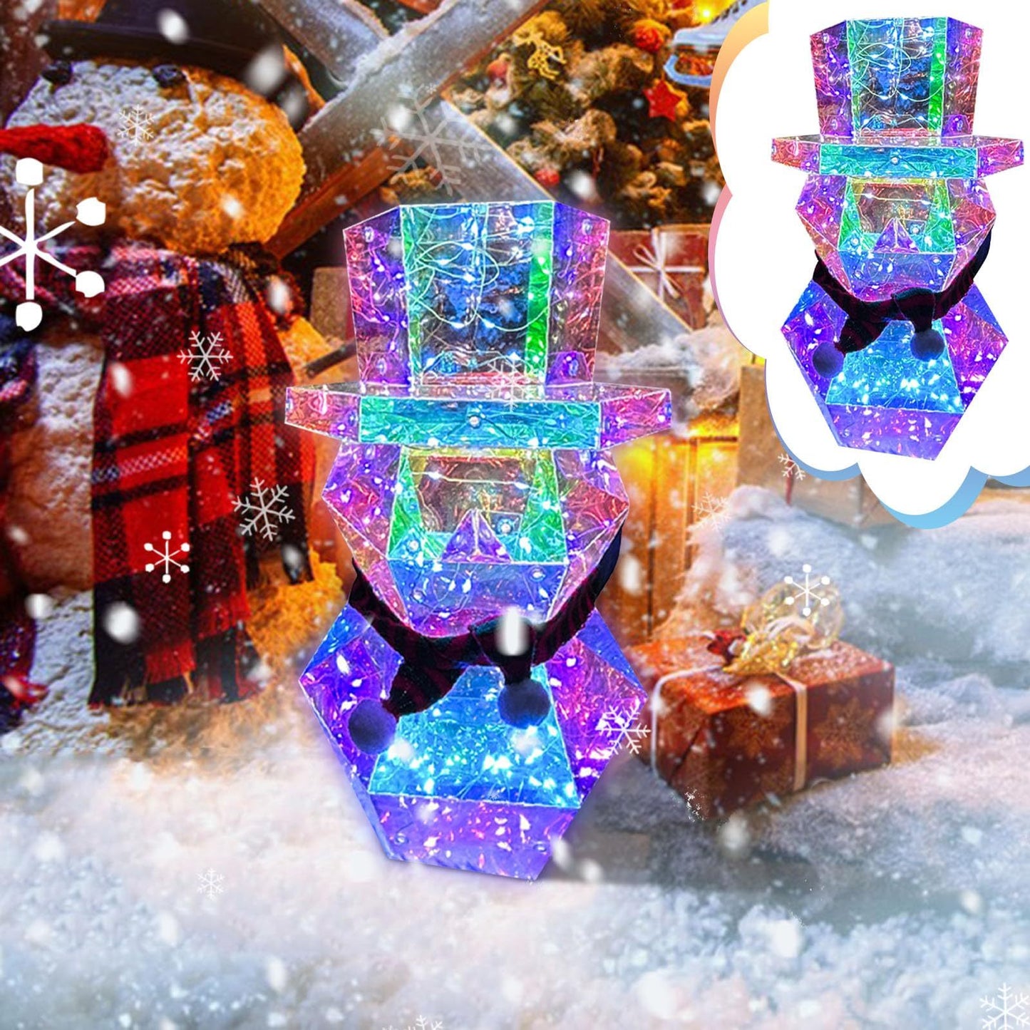 Christmas Decor Snowman LED Glow | Yazijico™ 