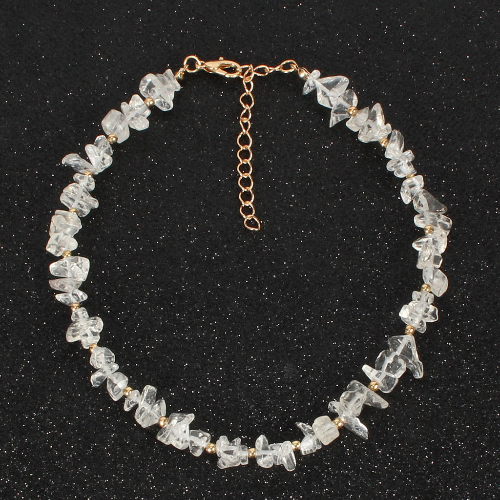 Hand-made Irregular Crystal Short Necklace | Yazijico™ 