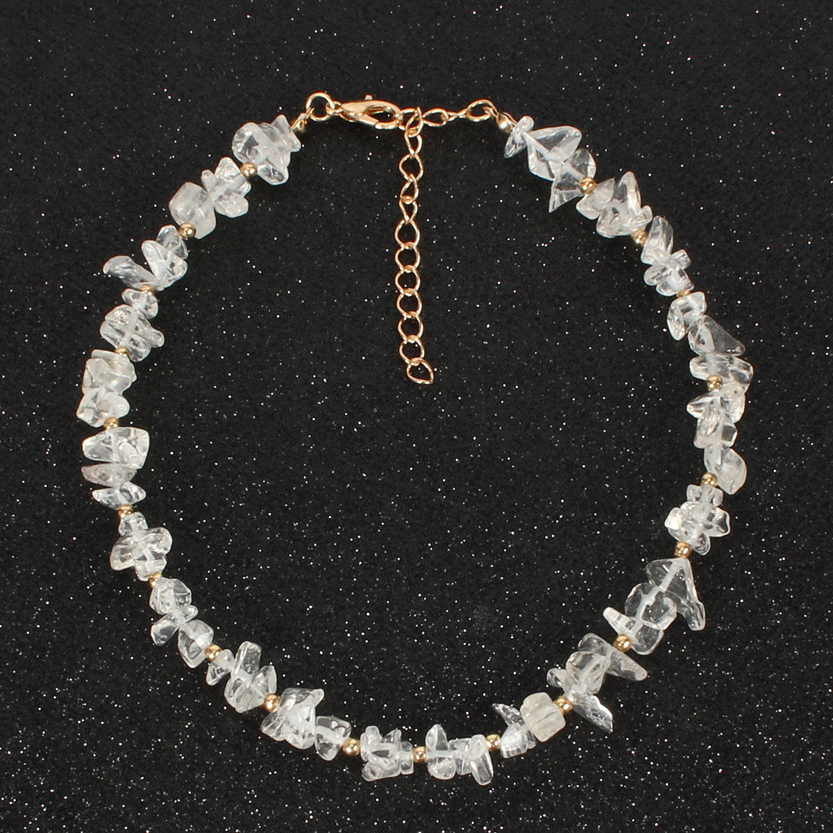 Hand-made Irregular Crystal Short Necklace | Yazijico™ 