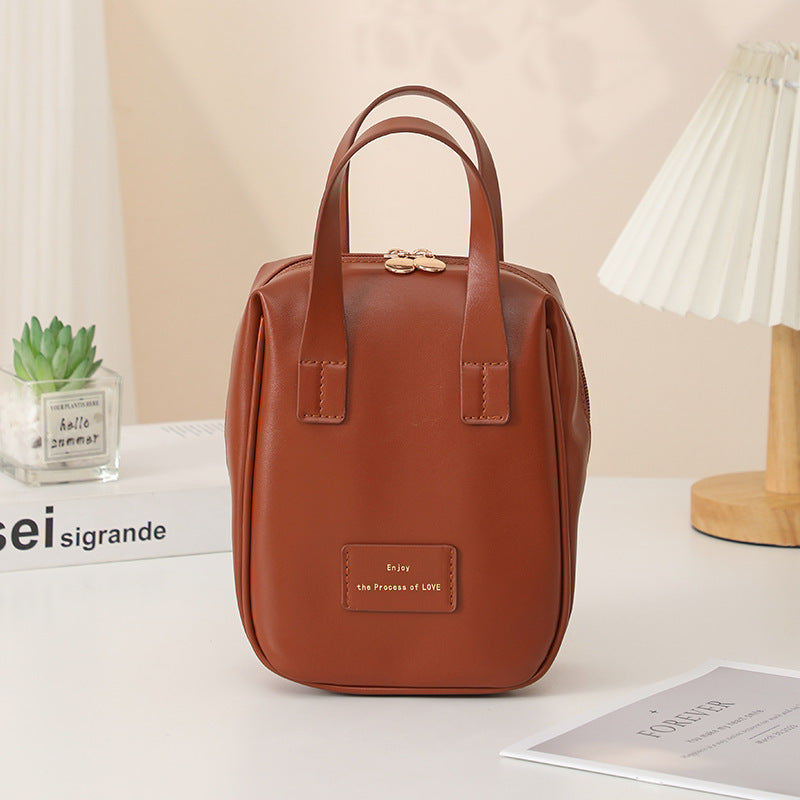 Handle-top Cosmetic Bag Ins Fashion Shell-shaped   Yazijico™ 