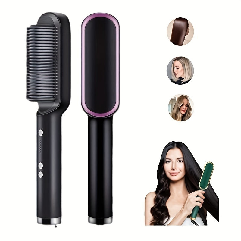 Electric Hair Straightener Brush Hot Comb | Yazijico™