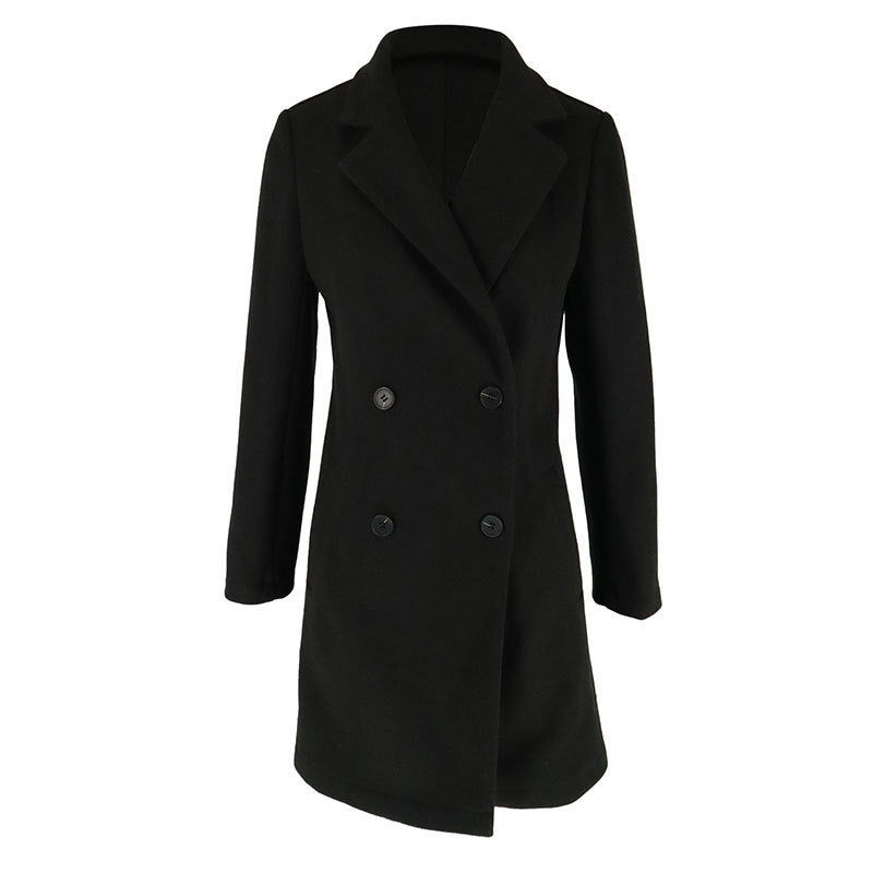Fashion Tailored Collar Slim-fit Women's Trench Coat