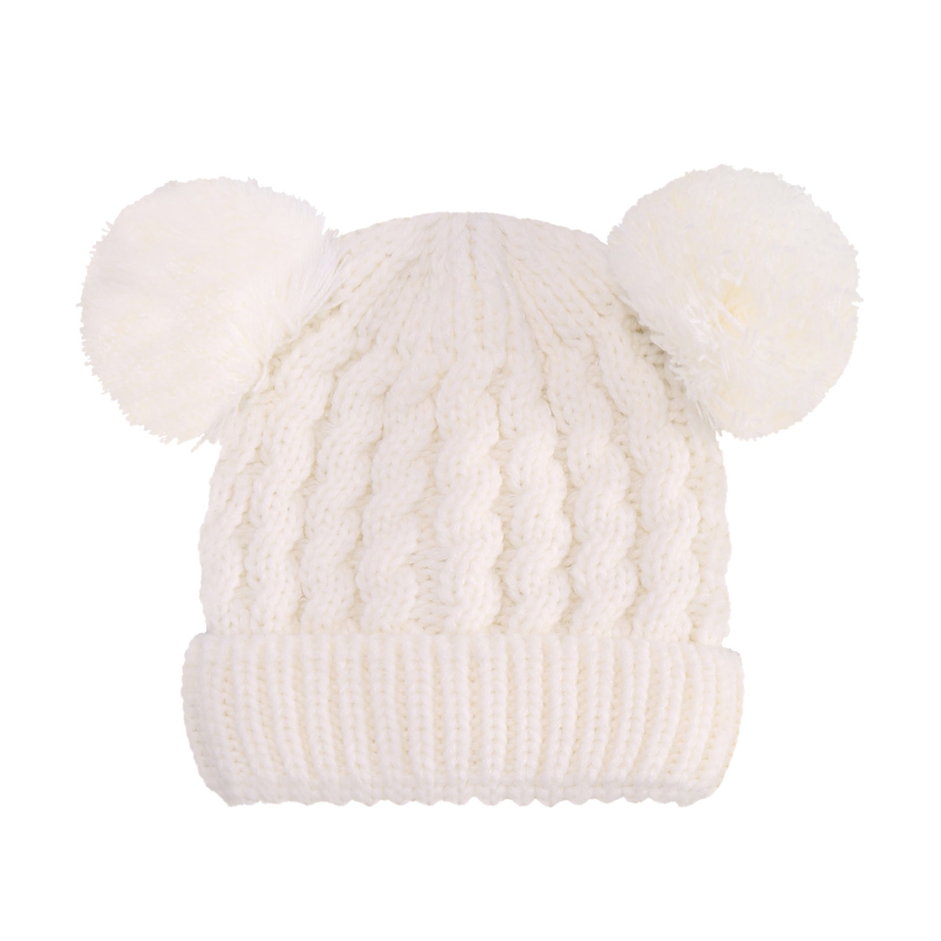 Twisted Woolen Yarn Double Ball Children's Hat | Yazijico™ 