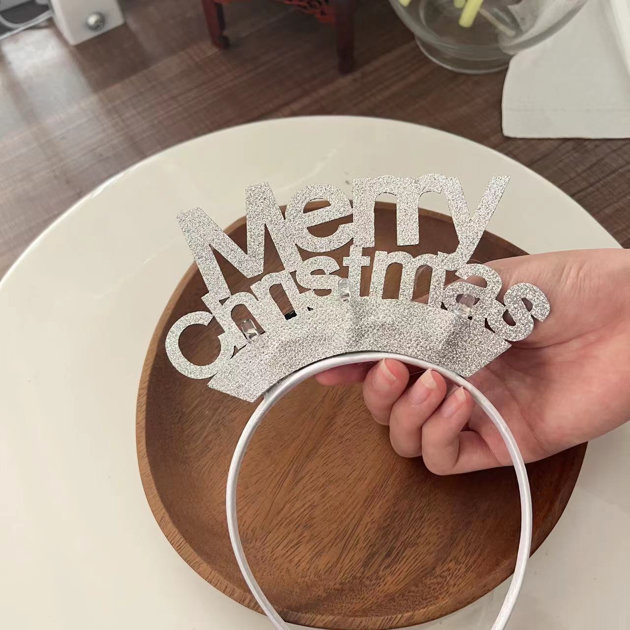 Christmas With Light Headband Snowflake Women's | Yazijico™