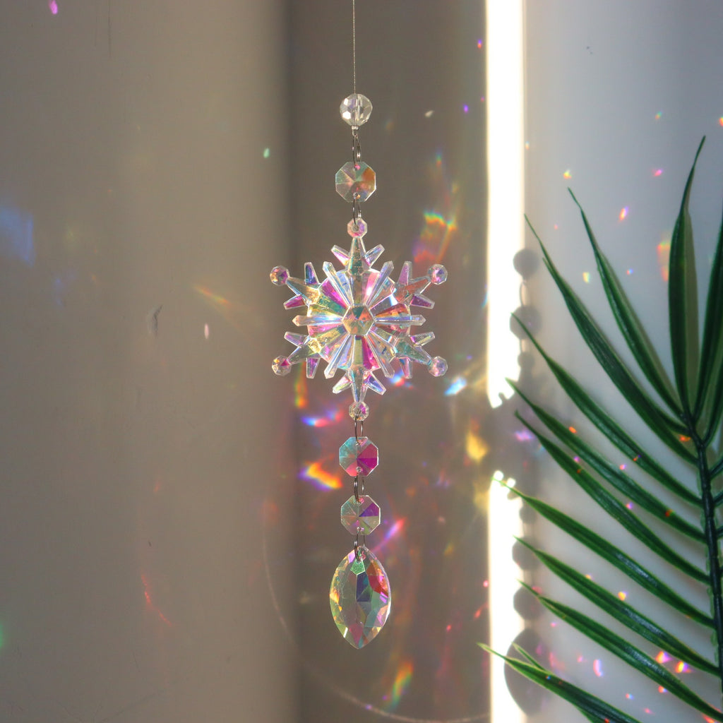 Christmas Colorful Snowflake Crystal Sun Catcher| Yazijico™ 