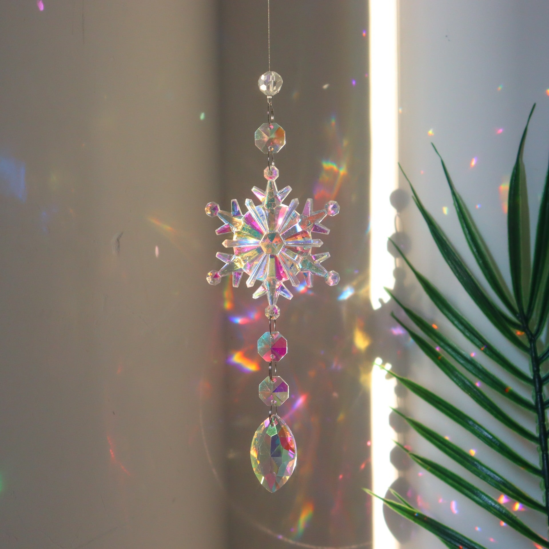 Christmas Colorful Snowflake Crystal Sun Catcher| Yazijico™ 