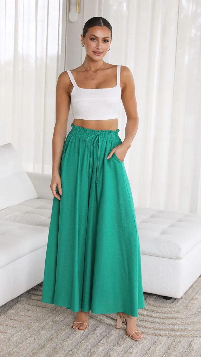 Womens Pants Wide Leg Loose Comfy With Pockets  Yazijico™ 