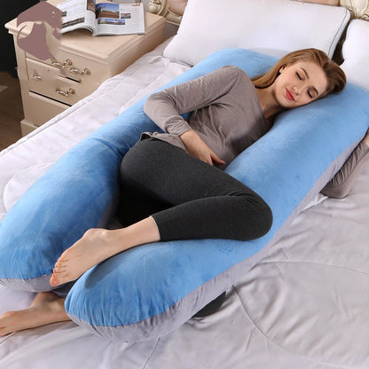 Oreiller en coton en forme de U pour femmes enceintes | Yazijico™