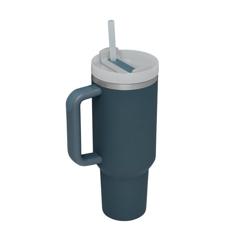 Tumbler With Handle Straw Insulated | Yazijico™