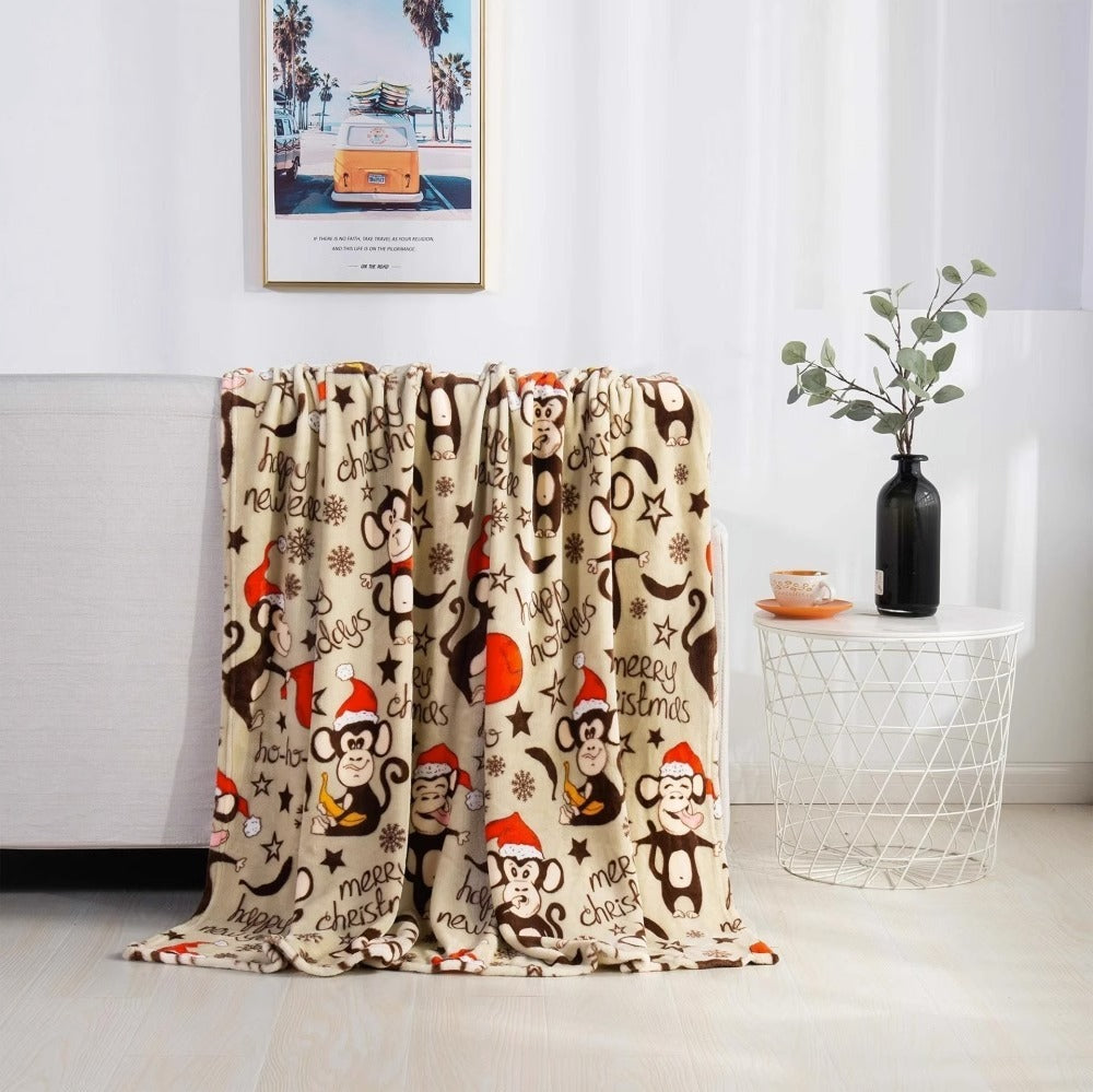 Christmas Print Blanket Winter Double-sided| Yazijico™ 