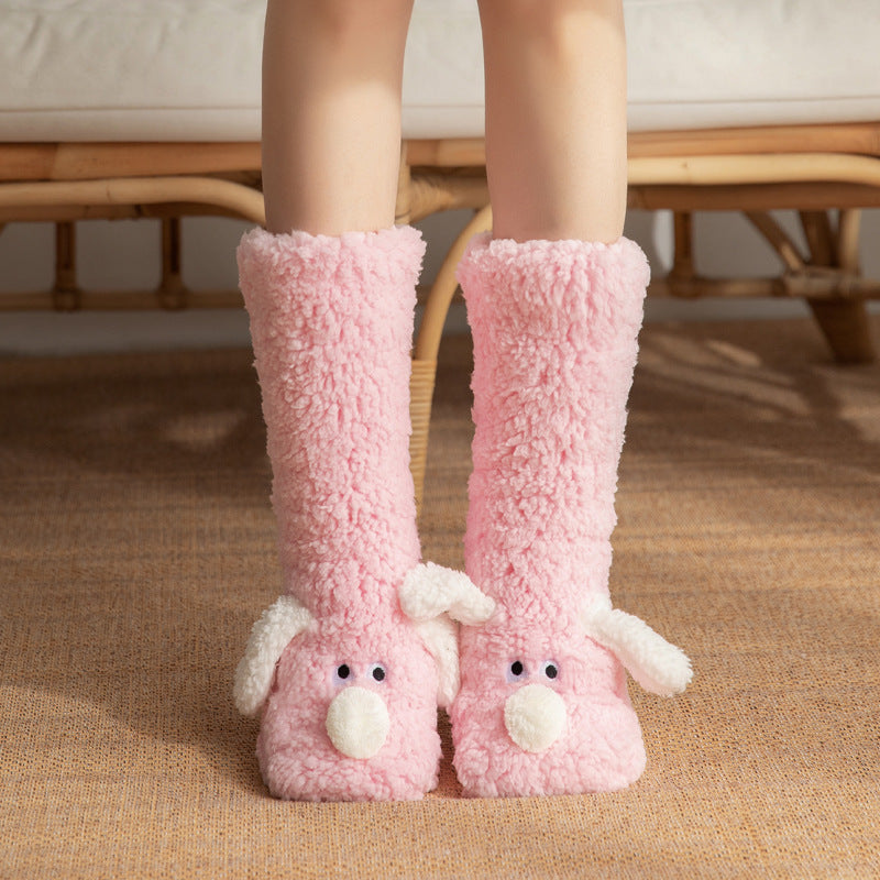 Socks Cute Cartoon Dog Floor Winter Warm  Yazijico™ 