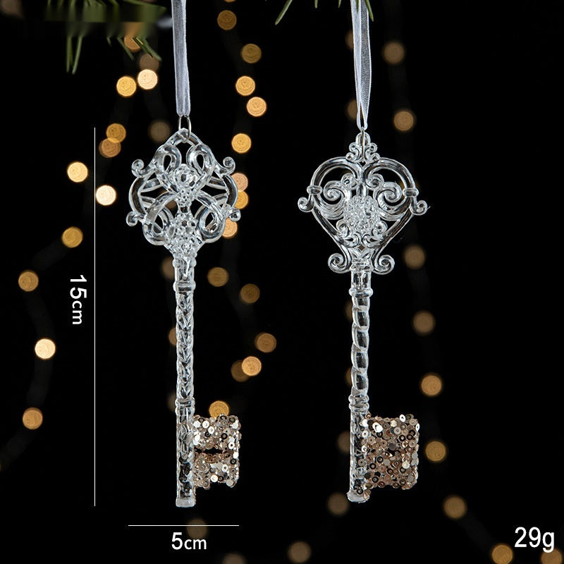 Christmas Decorations Sequins Acrylic Pendant | Yazijico™ 