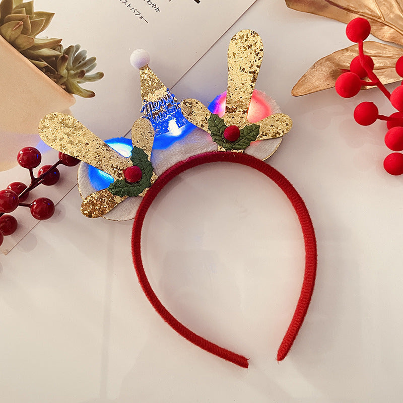 Christmas With Light Headband Snowflake Women's | Yazijico™ 
