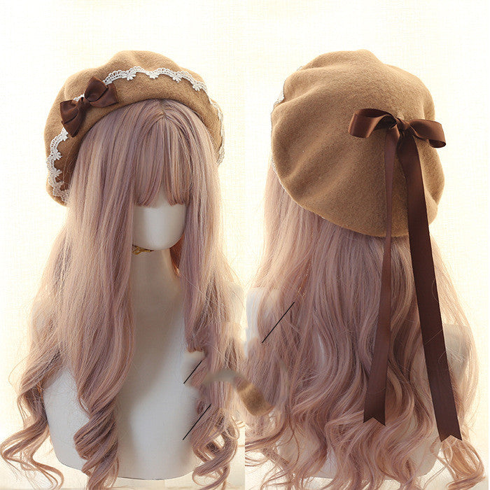 Hand Made Japanese Beret Lolita Girl Heart  | Yazijico™  