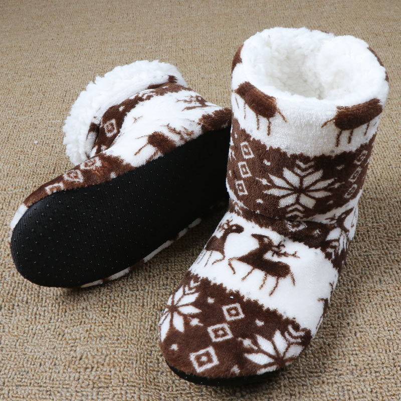 Christmas Elk Floor Shoes Indoor Socks | Yazijico™ 