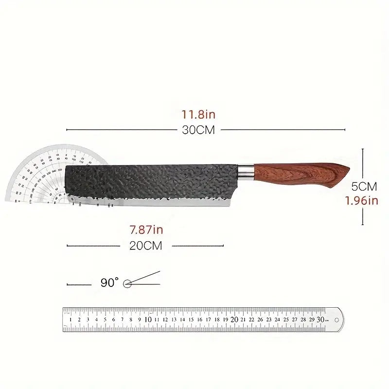 6 PCS Kitchen Knife Sets, Steel Kitchen Knives Set Tools Forged Kitchen Knife Scissors Ceramic Peeler Chef Slicer Knife Gift Case