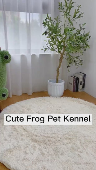 Pet Cat Dog Nest Little Frog Series Warm Plush 