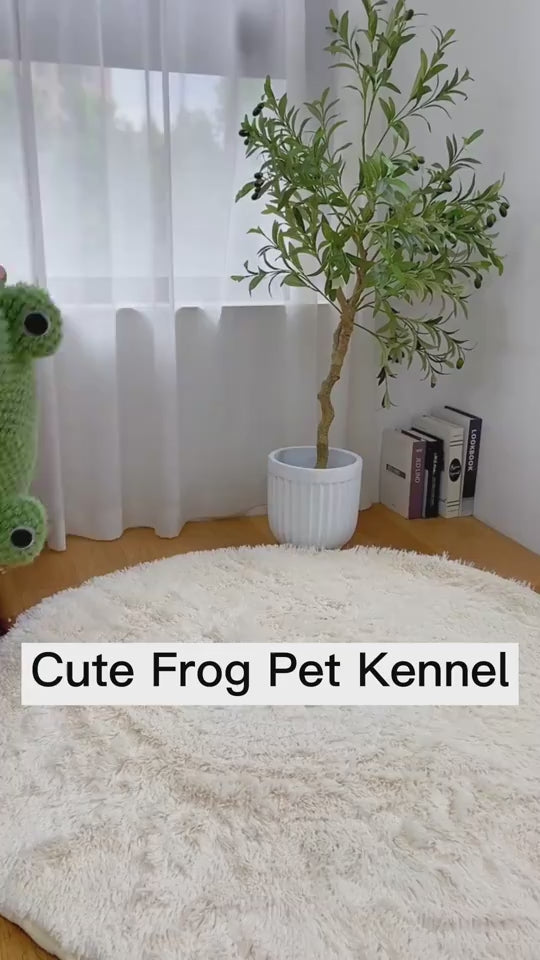 Pet Cat Dog Nest Little Frog Series Warm Plush 