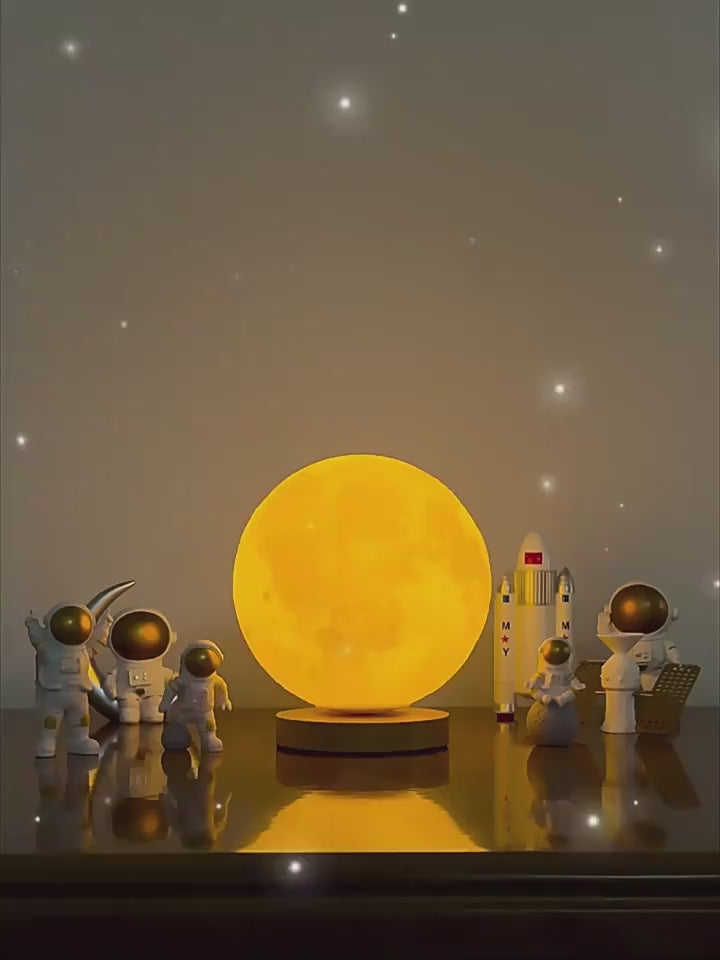 Magnetic Floating Levitating Moon Lamp Touch 