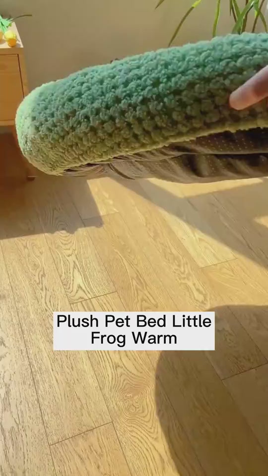 Pet Cat Dog Nest Little Frog Series Warm Plush 