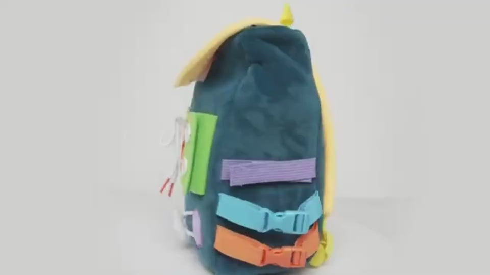 Toddler Busy Board Backpack With Buckles And Learning Activity Toys