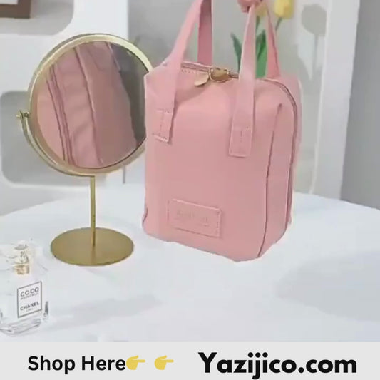 Handle-top Cosmetic Bag Ins Fashion Shell-shaped   Yazijico™ 