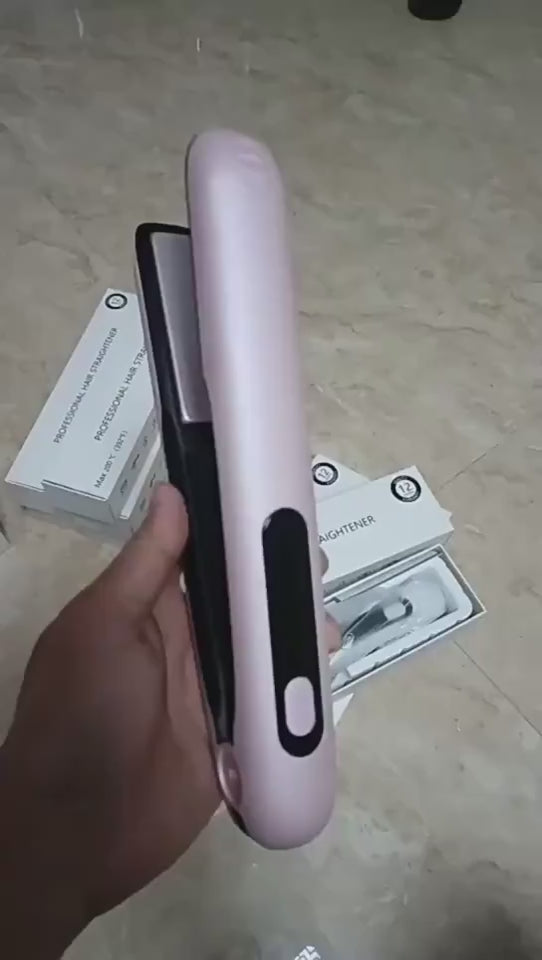 Wireless Hair Straightener Flat Iron Mini  