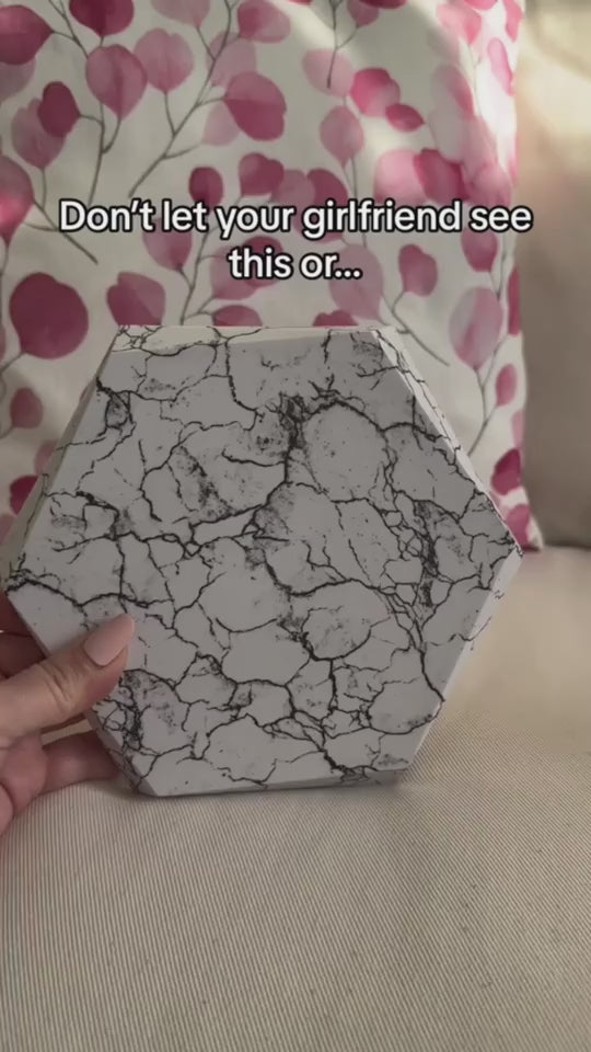 Levitating Plant Pot Marble Floating Planter Magnetic
