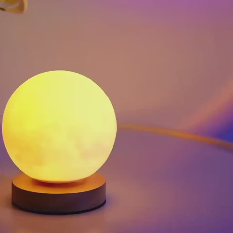 Magnetic Floating Levitating Moon Lamp Touch 