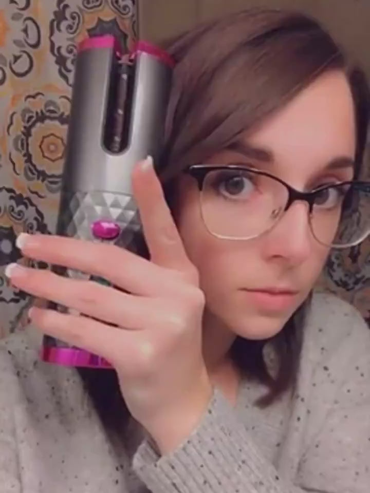 Rechargeable Automatic Hair Curler Portable