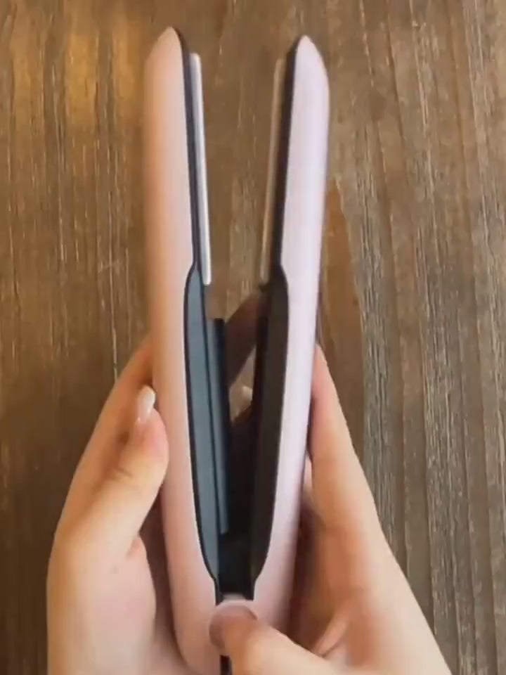 Wireless Hair Straightener Flat Iron Mini  
